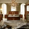 Set Furniture Kamar Walnut Glossy Mewah Ukir